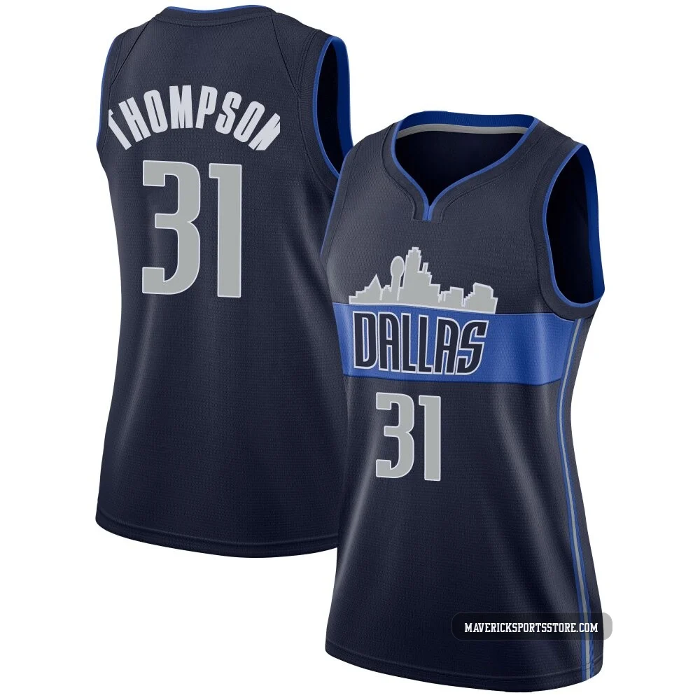 Klay Thompson ＃31 Women's Swingman Navy Dallas Mavericks Jersey - Statement Edition