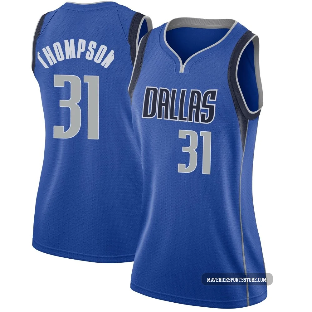 Klay Thompson ＃31 Women's Swingman Royal Dallas Mavericks Jersey - Icon Edition