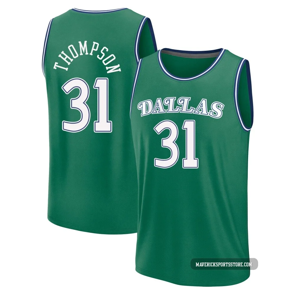Klay Thompson ＃31 Youth 2025/26 Dallas Mavericks Fast Break Green Classic Edition Jersey