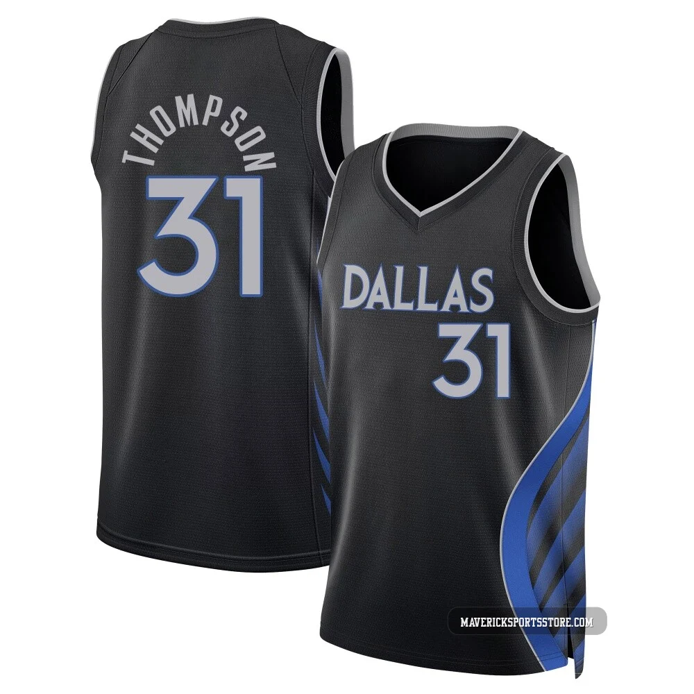 Klay Thompson ＃31 Youth Swingman 2025/26 Dallas Mavericks Black City Edition Jersey