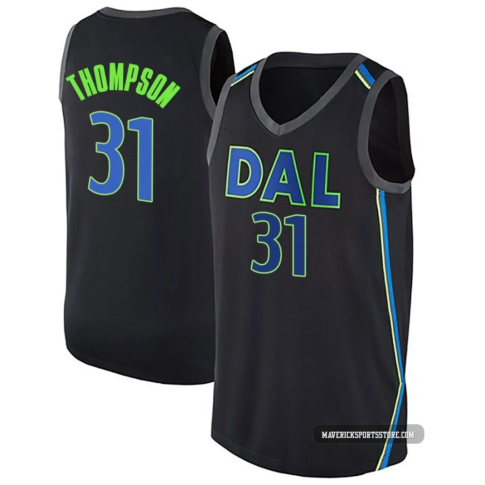 Klay Thompson ＃31 Youth Swingman Black Dallas Mavericks Jersey - City Edition