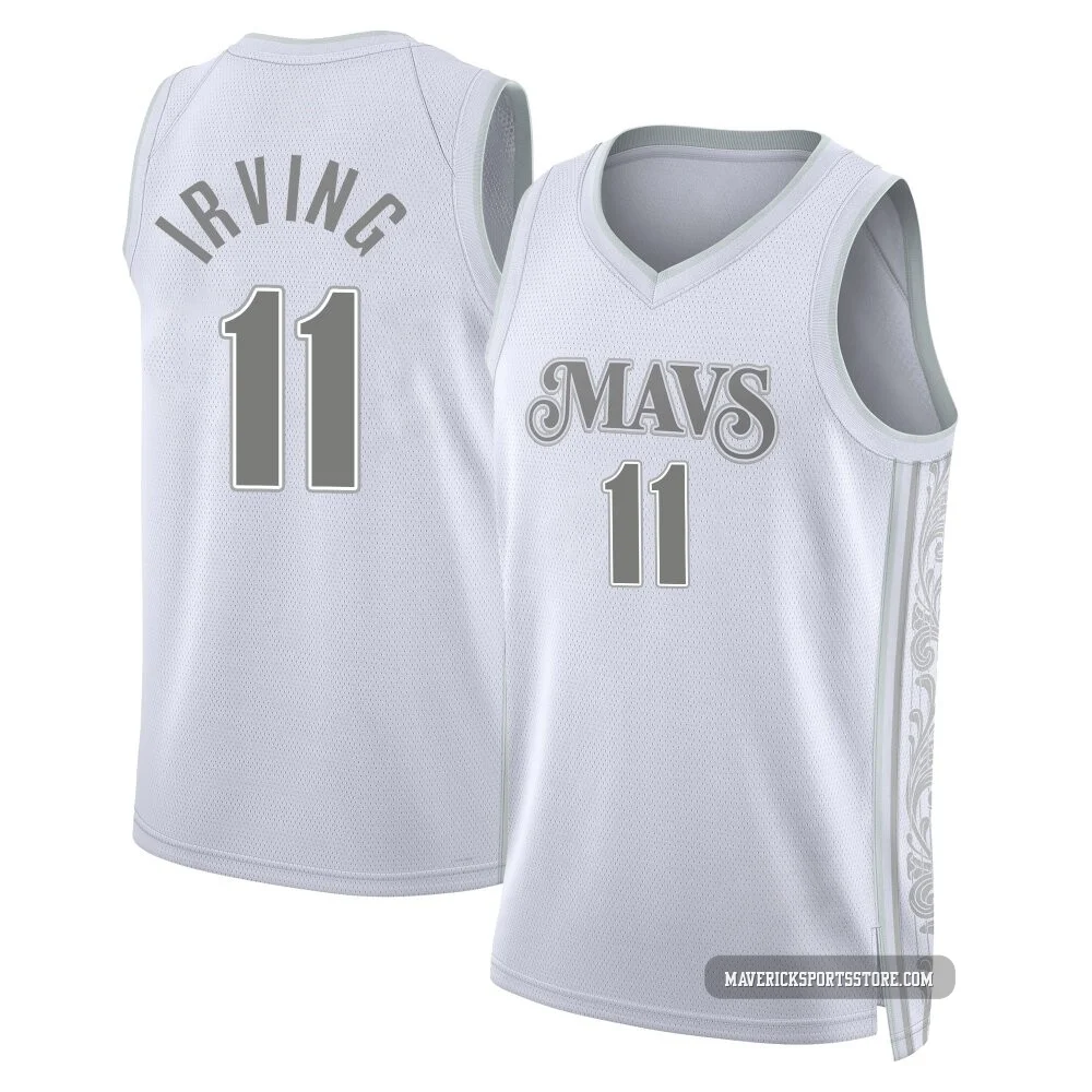 Kyrie Irving ＃11 Men's Swingman 2024/25 Dallas Mavericks White City Edition Jersey