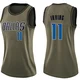 Kyrie Irving ＃11 Women's Swingman Green Dallas Mavericks Salute to Service Jersey