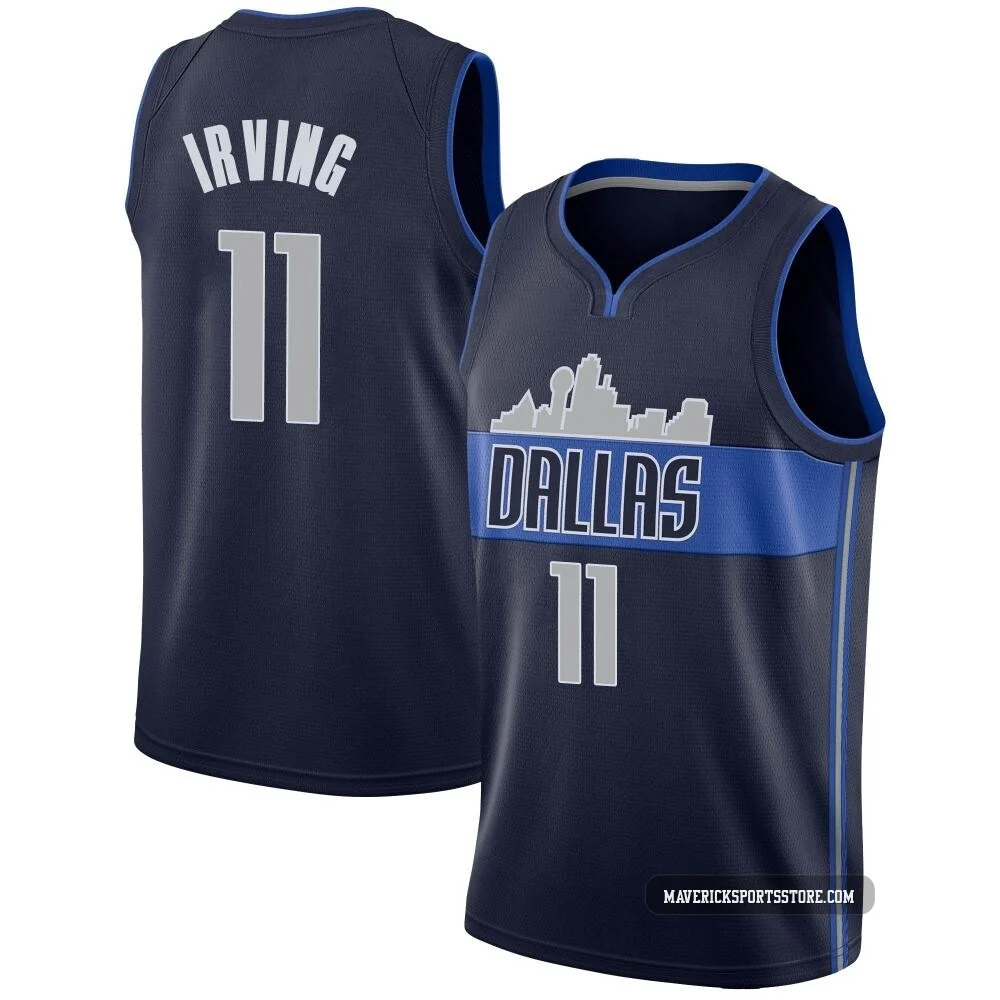 Kyrie Irving ＃11 Youth Swingman Navy Dallas Mavericks Jersey - Statement Edition