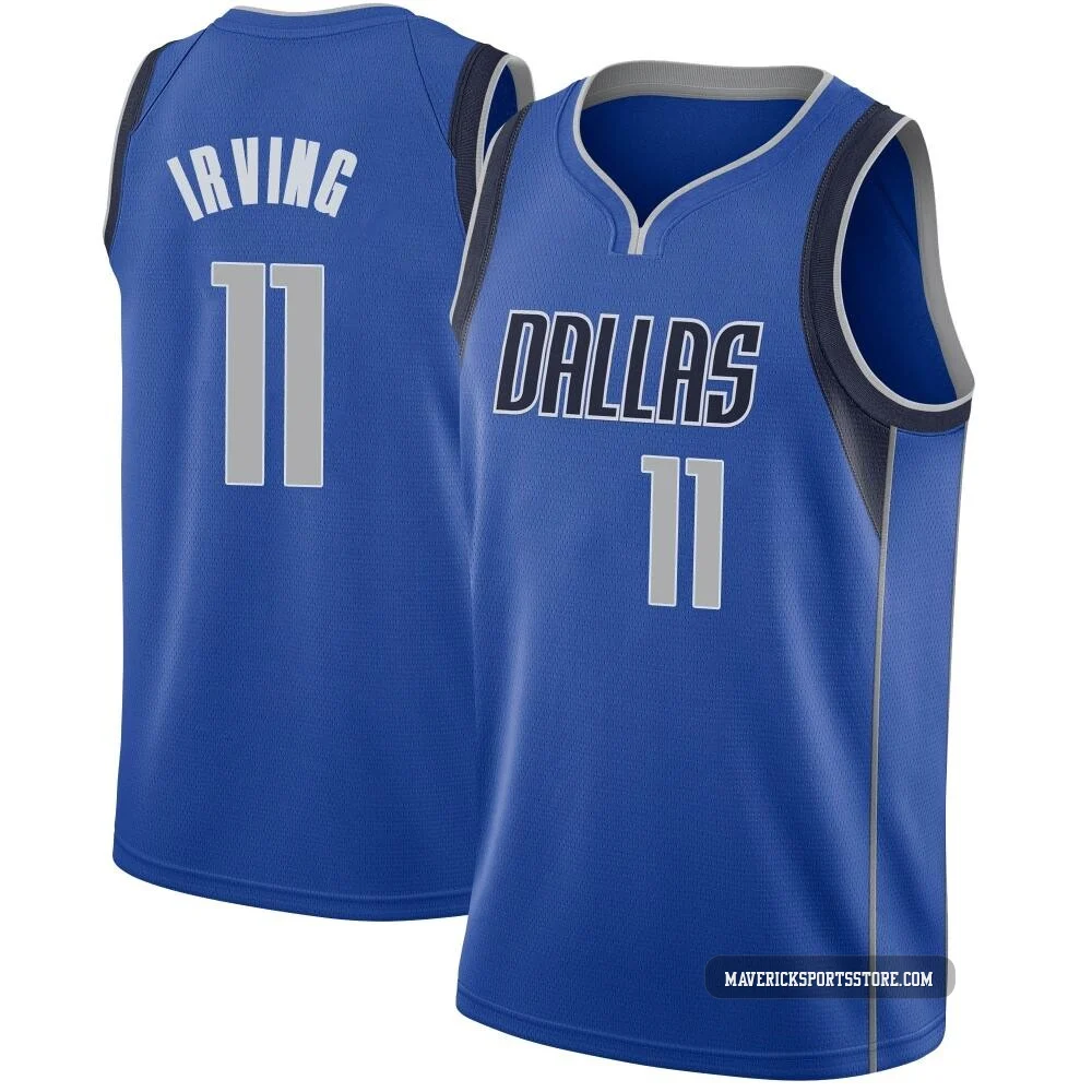 Kyrie Irving ＃11 Youth Swingman Royal Dallas Mavericks Jersey - Icon Edition