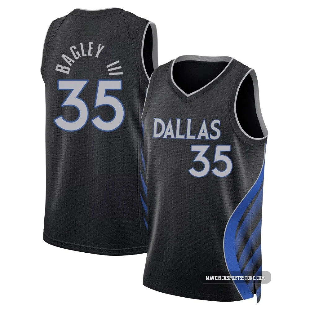 Marvin Bagley III ＃35 Youth Swingman 2025/26 Dallas Mavericks Black City Edition Jersey