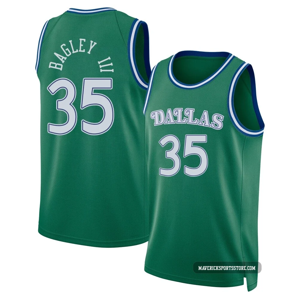 Marvin Bagley III ＃35 Youth Swingman 2025/26 Dallas Mavericks Green Classic Edition Jersey