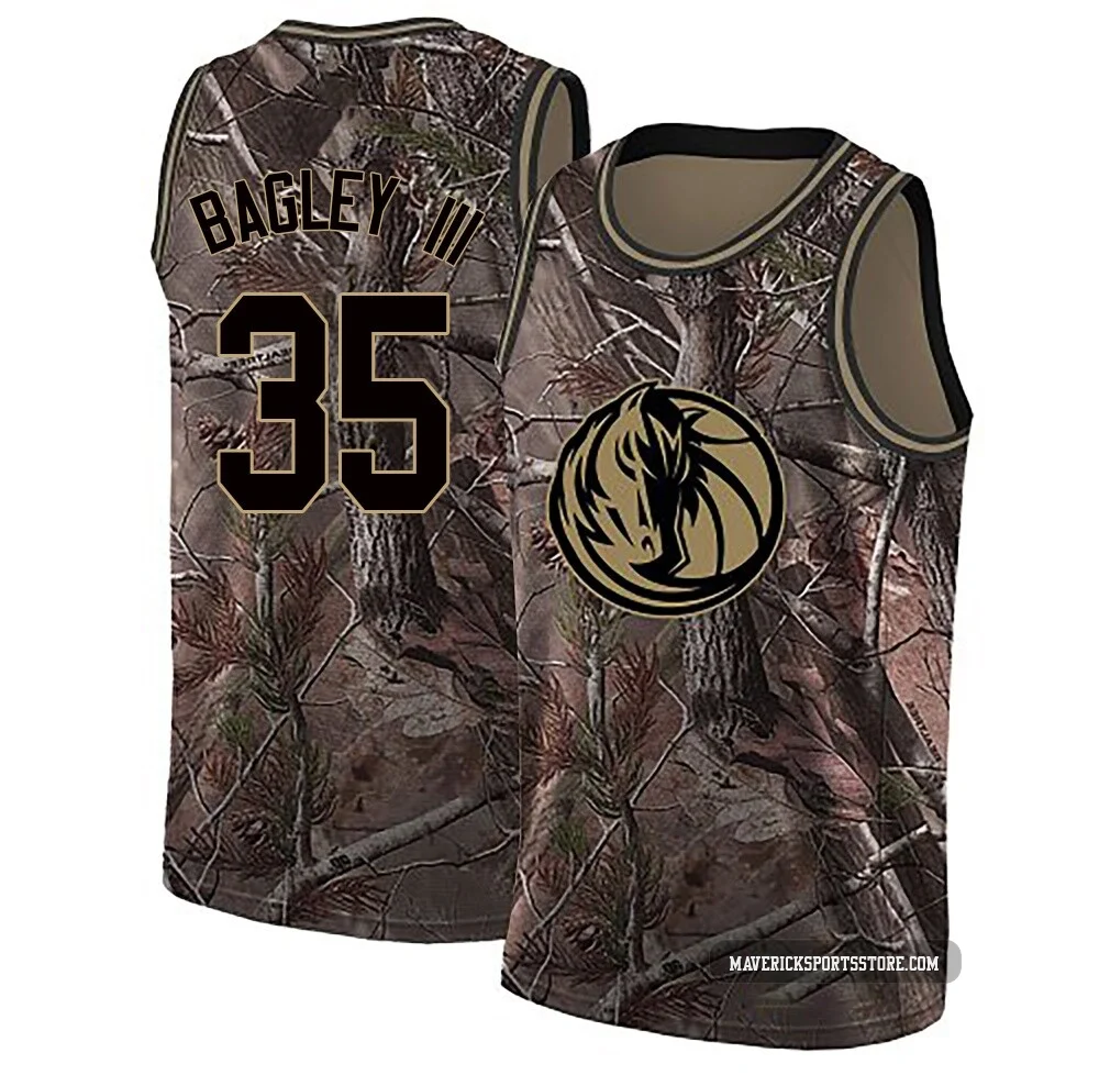 Marvin Bagley III ＃35 Youth Swingman Camo Dallas Mavericks Realtree Collection Jersey