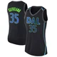 Matthew Cleveland ＃35 Women's Swingman Black Dallas Mavericks Jersey - City Edition