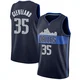 Matthew Cleveland ＃35 Youth Swingman Navy Dallas Mavericks Jersey - Statement Edition