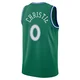 Max Christie ＃0 Men's Swingman 2025/26 Dallas Mavericks Green Classic Edition Jersey