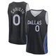 Max Christie ＃0 Youth 2025/26 Dallas Mavericks Fast Break Black City Edition Jersey