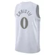 Max Christie ＃0 Youth Swingman 2024/25 Dallas Mavericks White City Edition Jersey