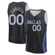 Max Christie ＃00 Men's 2025/26 Dallas Mavericks Fast Break Black City Edition Jersey