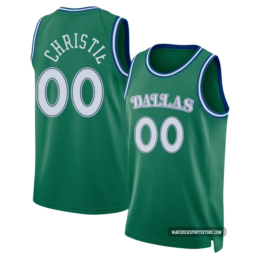 Max Christie ＃00 Men's Swingman 2025/26 Dallas Mavericks Green Classic Edition Jersey