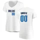 Max Christie ＃00 Women's White Dallas Mavericks Fast Break Jersey - Association Edition