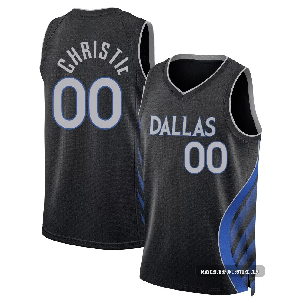 Max Christie ＃00 Youth Swingman 2025/26 Dallas Mavericks Black City Edition Jersey