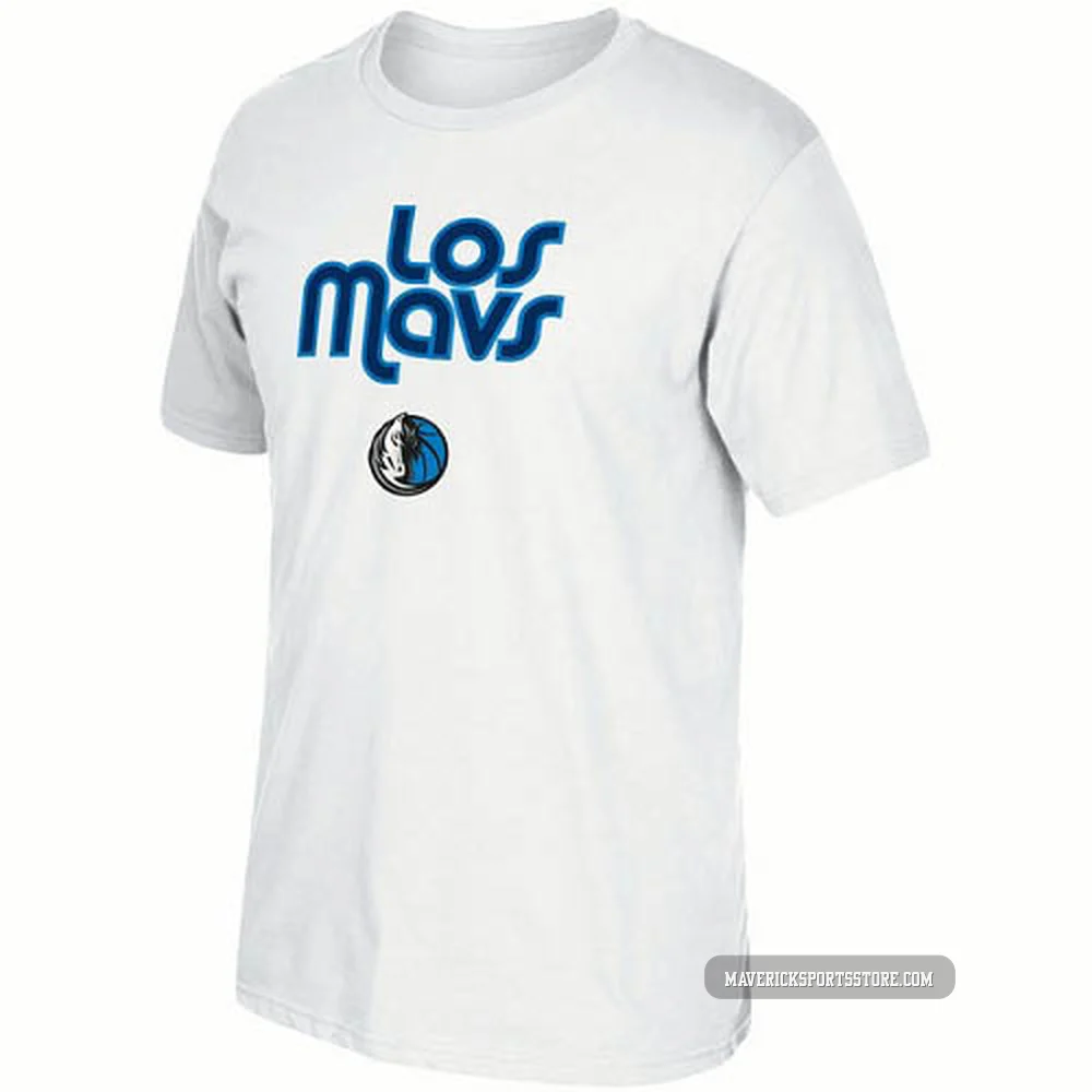 Men's White Dallas Mavericks Noches Ene-Be-A T-Shirt -