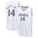 Mike Miles Jr. ＃14 Men's 2024/25 Dallas Mavericks White Fast Break City Edition Jersey