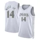 Mike Miles Jr. ＃14 Men's Swingman 2024/25 Dallas Mavericks White City Edition Jersey