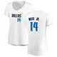 Mike Miles Jr. ＃14 Women's White Dallas Mavericks Fast Break Jersey - Association Edition