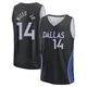 Mike Miles Jr. ＃14 Youth 2025/26 Dallas Mavericks Fast Break Black City Edition Jersey