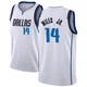 Mike Miles Jr. ＃14 Youth Swingman White Dallas Mavericks Jersey - Association Edition