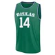 Miles Kelly ＃14 Men's 2025/26 Dallas Mavericks Fast Break Green Classic Edition Jersey