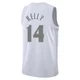 Miles Kelly ＃14 Men's Swingman 2024/25 Dallas Mavericks White City Edition Jersey