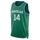 Miles Kelly ＃14 Men's Swingman 2025/26 Dallas Mavericks Green Classic Edition Jersey