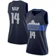 Miles Kelly ＃14 Women's Swingman Navy Dallas Mavericks Jersey - Statement Edition