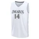 Miles Kelly ＃14 Youth 2024/25 Dallas Mavericks White Fast Break City Edition Jersey