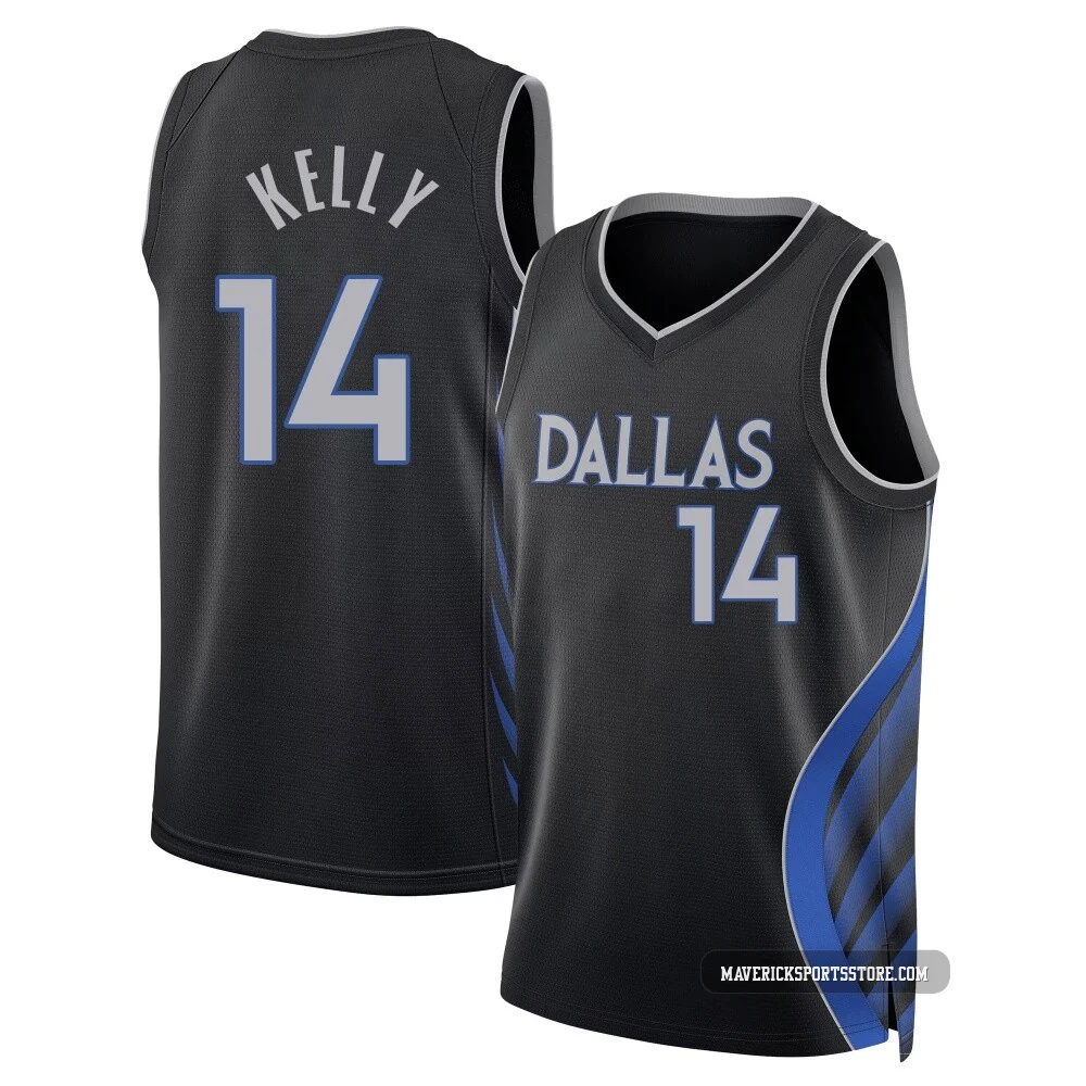 Miles Kelly ＃14 Youth Swingman 2025/26 Dallas Mavericks Black City Edition Jersey