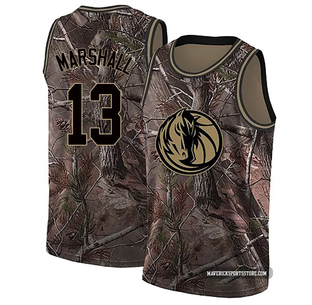 Naji Marshall ＃13 Youth Swingman Camo Dallas Mavericks Realtree Collection Jersey