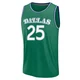 P.J. Washington ＃25 Men's 2025/26 Dallas Mavericks Fast Break Green Classic Edition Jersey