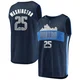 P.J. Washington ＃25 Men's Navy Dallas Mavericks Fast Break Jersey - Statement Edition