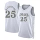 P.J. Washington ＃25 Men's Swingman 2024/25 Dallas Mavericks White City Edition Jersey