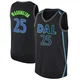 P.J. Washington ＃25 Men's Swingman Black Dallas Mavericks Jersey - City Edition