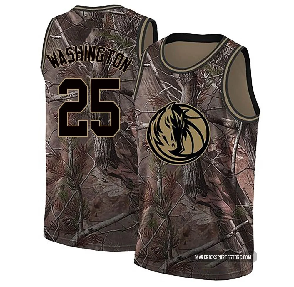 P.J. Washington ＃25 Men's Swingman Camo Dallas Mavericks Realtree Collection Jersey