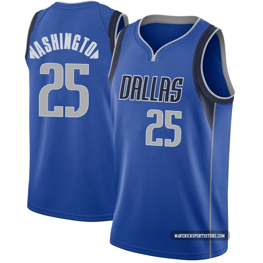 P.J. Washington ＃25 Men's Swingman Royal Dallas Mavericks Jersey - Icon Edition