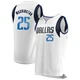 P.J. Washington ＃25 Men's White Dallas Mavericks Fast Break Jersey - Association Edition