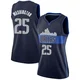 P.J. Washington ＃25 Women's Swingman Navy Dallas Mavericks Jersey - Statement Edition