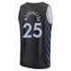 P.J. Washington ＃25 Youth 2025/26 Dallas Mavericks Fast Break Black City Edition Jersey