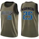 P.J. Washington ＃25 Youth Swingman Green Dallas Mavericks Salute to Service Jersey