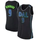 Ryan Nembhard ＃9 Women's Swingman Black Dallas Mavericks Jersey - City Edition