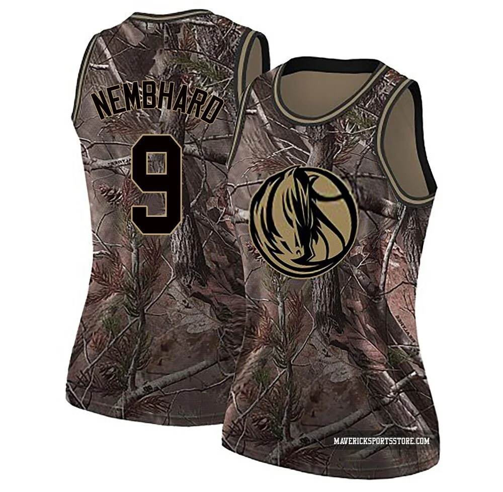 Ryan Nembhard ＃9 Women's Swingman Camo Dallas Mavericks Realtree Collection Jersey