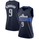 Ryan Nembhard ＃9 Women's Swingman Navy Dallas Mavericks Jersey - Statement Edition