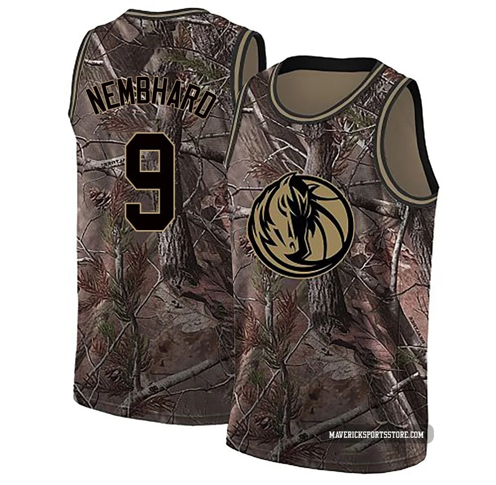 Ryan Nembhard ＃9 Youth Swingman Camo Dallas Mavericks Realtree Collection Jersey