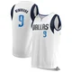 Ryan Nembhard ＃9 Youth White Dallas Mavericks Fast Break Jersey - Association Edition