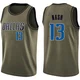 Steve Nash ＃13 Men's Swingman Green Dallas Mavericks Salute to Service Jersey